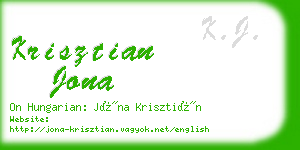 krisztian jona business card